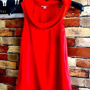 Calvin Klein Satin Tangerine top